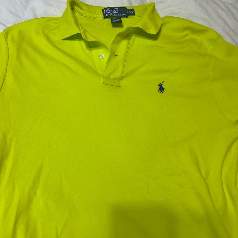 Never worn, Men’s Polo, Ralph Lauren, bright yellow/green